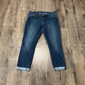 Women's size 12, skinny-ankle, The Limited brand denim jeans.